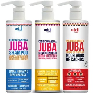 Cachos Poderosos com o Kit Juba Widi Care 500ml –  Shampoo + Condicionador + Encaracolando