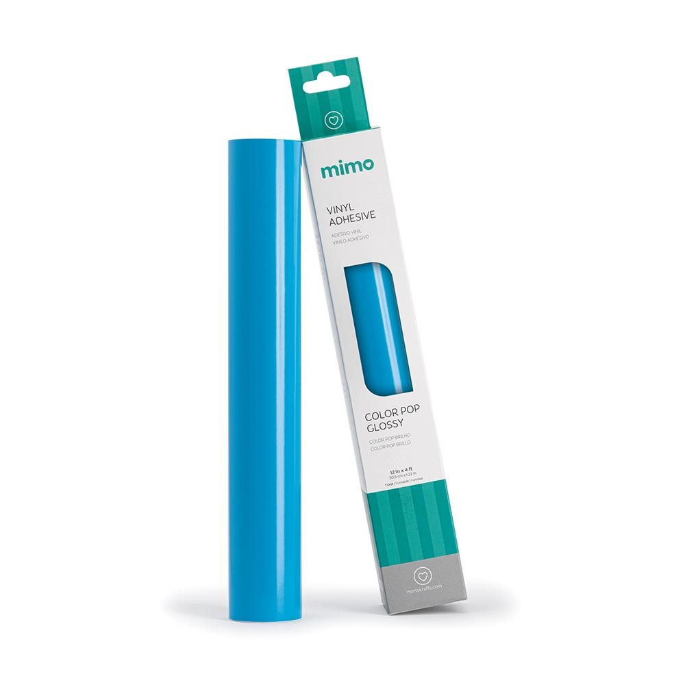 Adesivo Vinil Color Pop Brilho - Azul Céu - Mimo - 30,5 cm x 1,22 m - 1 Und em Oferta na Shopee