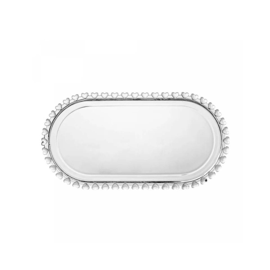 TRAVESSA CRISTAL DE CHUMBO OVAL PEARL 30x15CM WOLFF