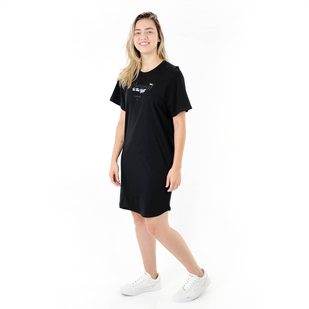Vestido Colcci T-Shirt Dress Comfort Preto - Feminino · foto 2