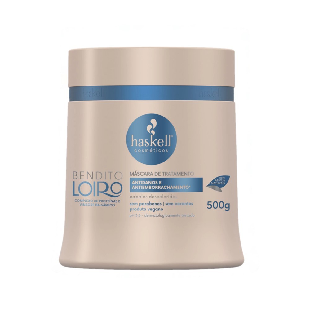 Haskell Bendito Loiro - Máscara de Tratamento Capilar 500g em Oferta na Shopee