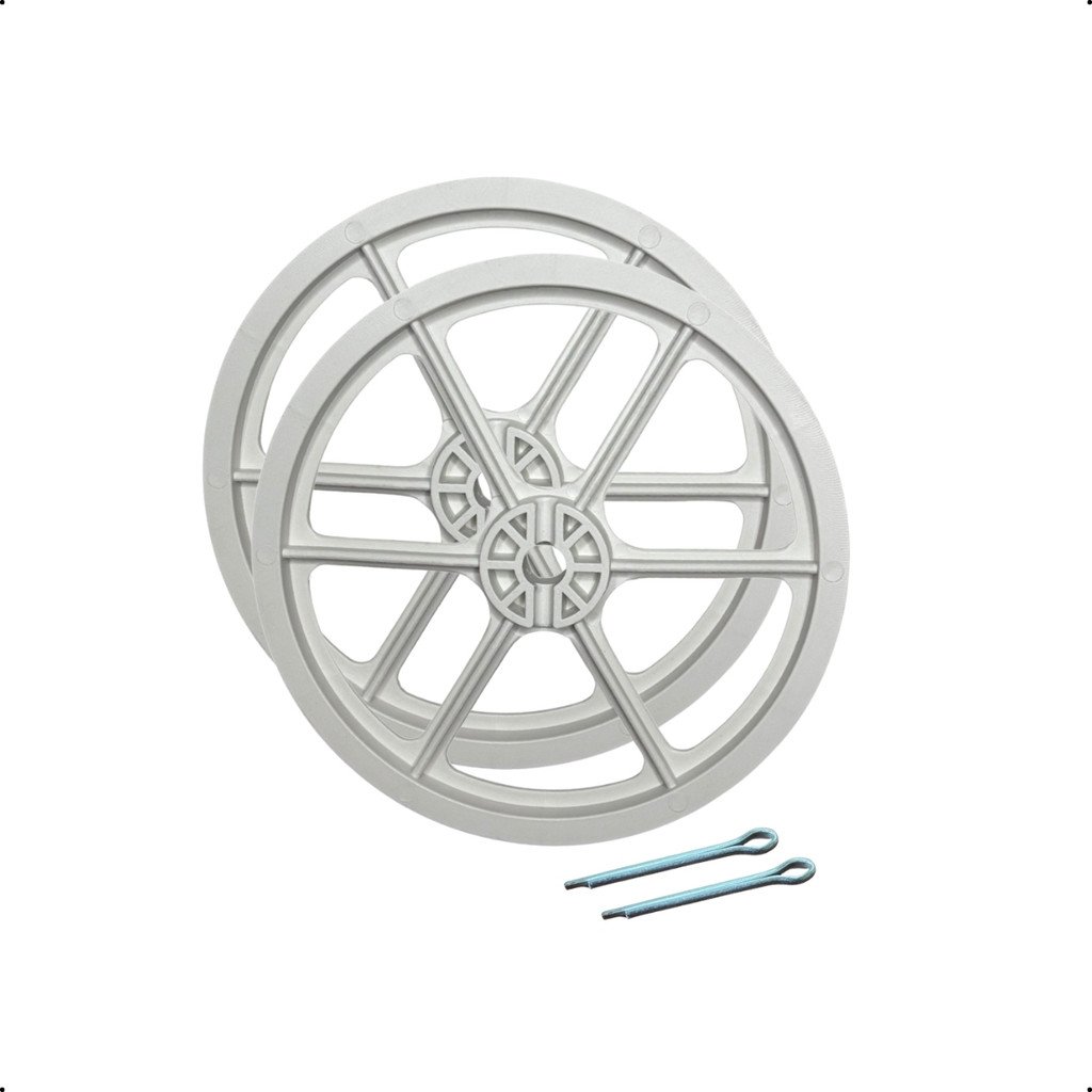 Kit 2 Polia E Cupilha Compatível Para Lavadora Colormaq LCM 7kg Ecolar Peças