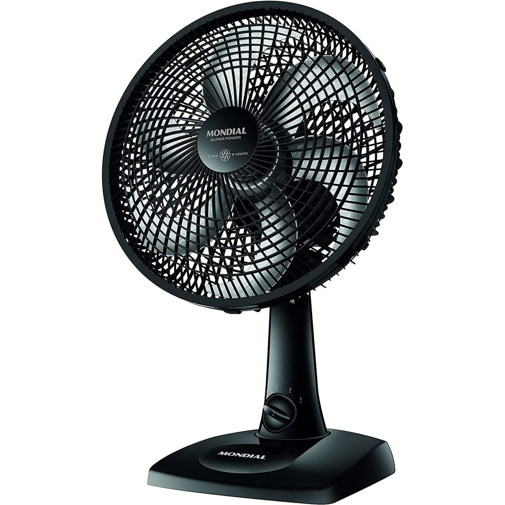 Ventilador de Mesa Mondial 30cm VSP-30 Super Power 6 Pás 3 Velocidades 220V