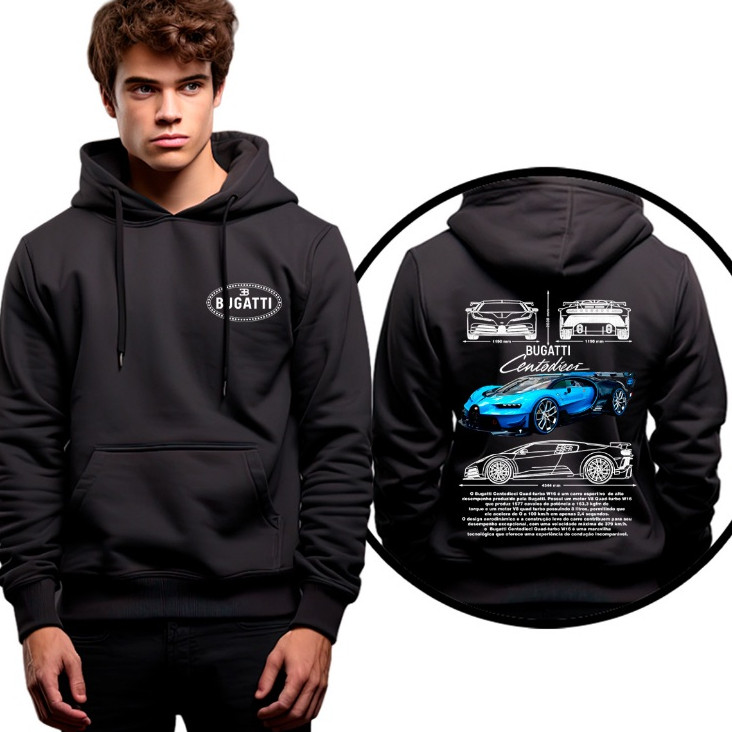 Moletom Casaco De Frio Carro Corrida Esportivo Centodieci Quad-turbo W16