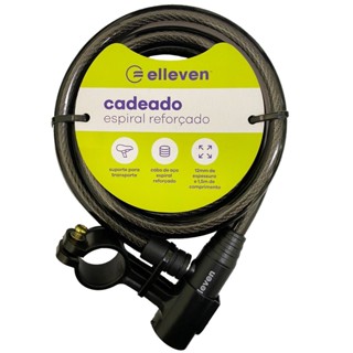 Cadeado Corrente Bike E Moto Elleven 2 Chaves 1,5m X12mm em Oferta na Shopee