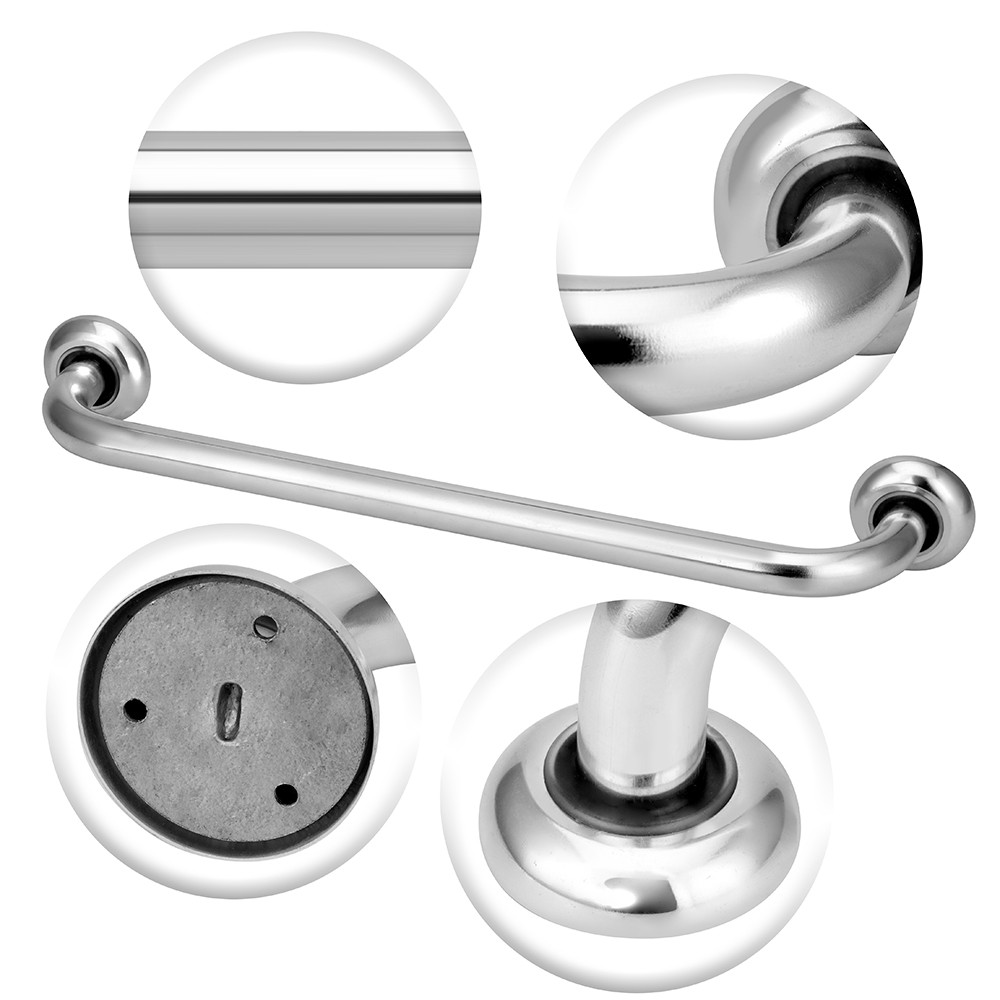 Kit 2 Barras De Apoio Para Banheiro De 30+40cm Idosos E Pne — imagem 2 de 2
