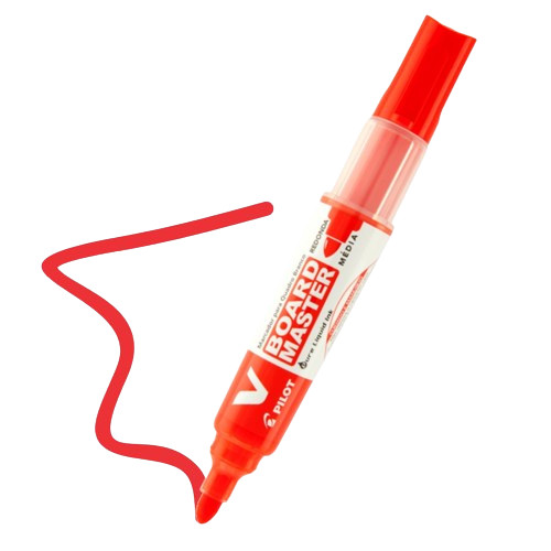 Pincel Marcador Para Quadro Branco Pilot Board Master- VERMELHO em Oferta na Shopee