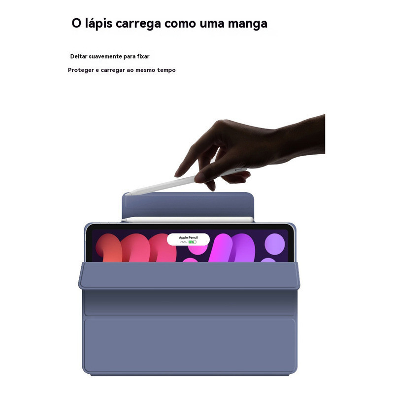 Capa Magnética Sem Moldura Para IPad 10ªGeração, iPad Mini6, ipad air4 ou air5, ipad pro 11 ou 12,9polegadas