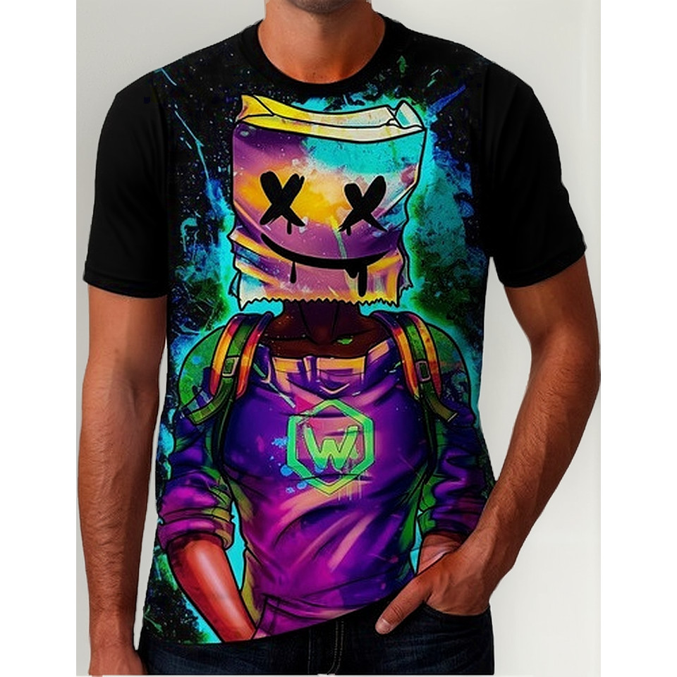 Camiseta Camisa Marshmello Dj Músico Festa Rave Álbum Hd 4