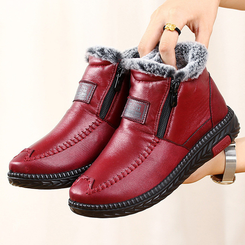 Detalhes do Botas de Neve Femininas de Inverno Impermeáveis Sapatos Casuais Antiderrapantes Tornozelo Moda 2024 Botas Femininas 6SCW