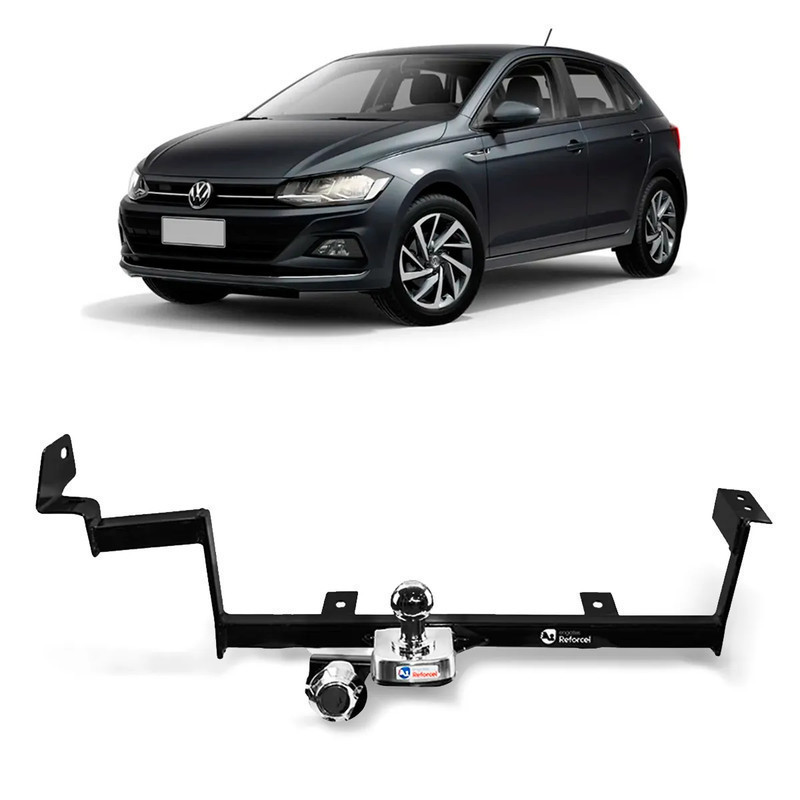 Engate Reboque Reforcel Fixo VW Polo/T-cross 2017 2018 2019 2020 2021 2022 2023 2024   Otima
