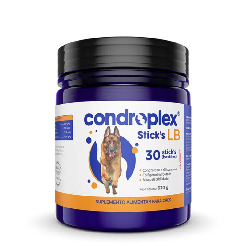Suplemento Alimentar Condroplex Stick´s LB Articulação Com 30 Bastões para Cães em Oferta na Shopee