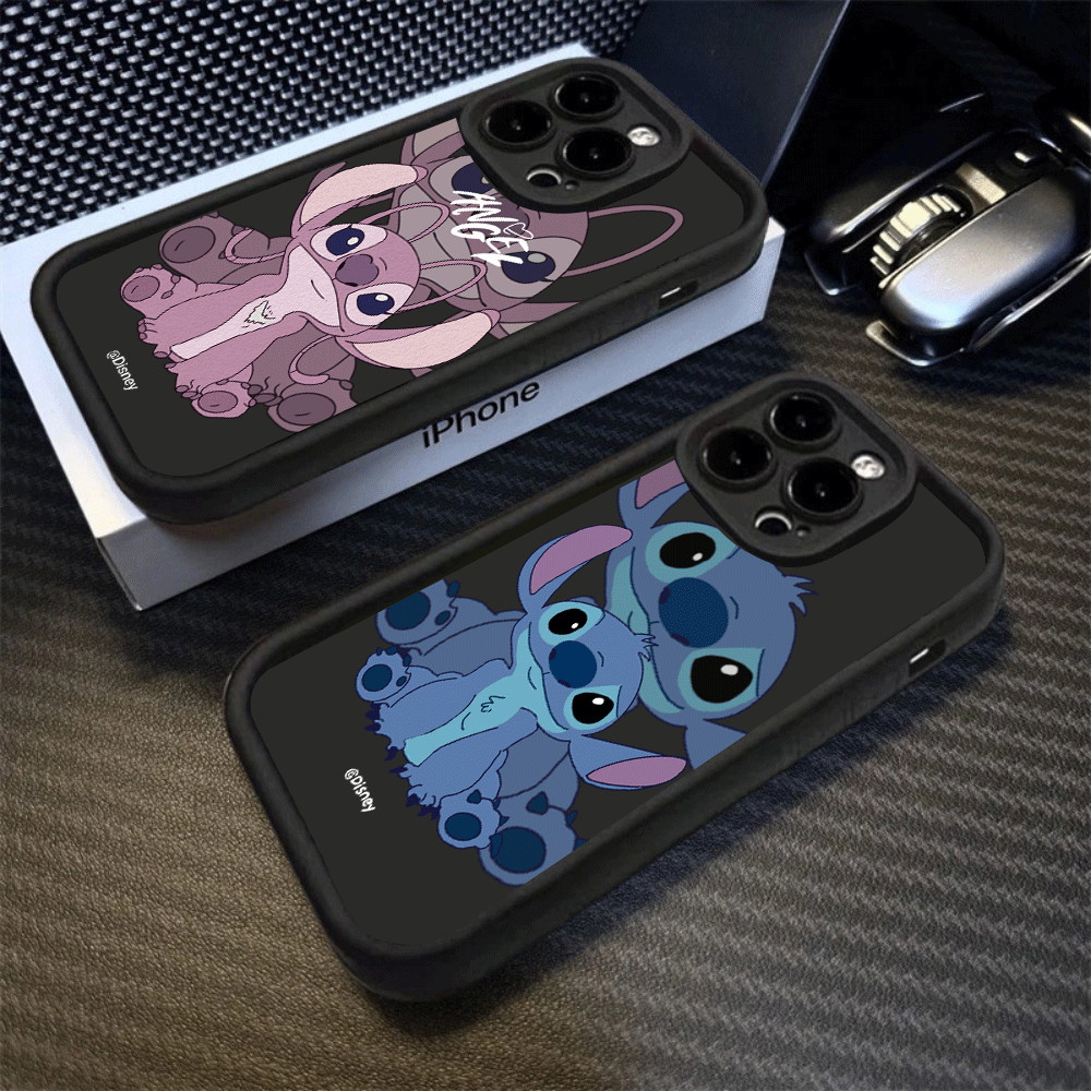 Para iPhone 11 iPhone13 15 16 Pro Max 15 Plus 14 13 12 11Pro 12ProMax Ponto Dos Desenhos Animados E Anjo Casal Caso PENG