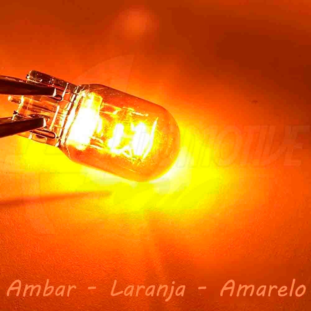 Lampada Dois Polos Pingão T20 W21/5W W3x16q 12V Halogena Amb · foto 2