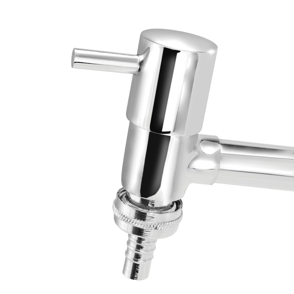 Torneira Longa para Tanque/jardim Reta Parede Bico Metal 1/4