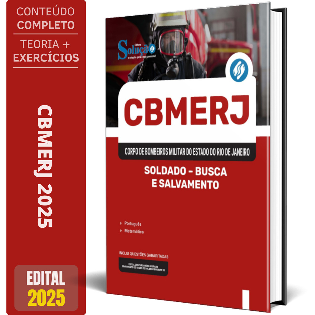 Imagem Apostila CBMERJ 2025 - Soldado - Busca E Salvamento - Concurso CBM RJ