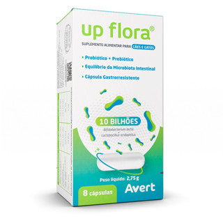 Suplemento Alimentar Up Flora com 8 Cápsulas para Cães e Gatos em Oferta na Shopee