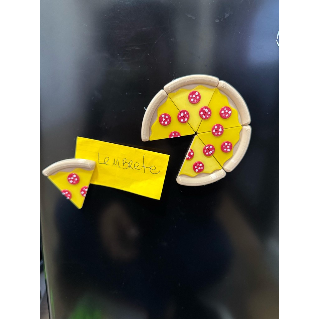 Imã De Geladeira Magnetico Pizza 6 Fatias pizzaria Divertida fofura Enfeite Decoração Criativo Desenho em Oferta na Shopee