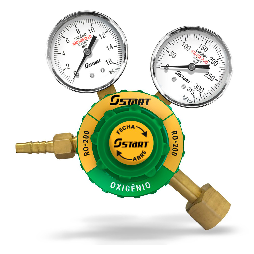 Regulador De Pressao Oxigênio Com Manômetro - Home & Living