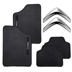 Kit 4 Tapetes Citroën Personalizados Bordados Borracha 4mm Antiderrapante Impermeável C3 C4 Cactus Aircross