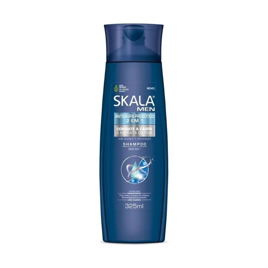 Shampoo Skala 325ml Men Anticaspa 2 Em 1