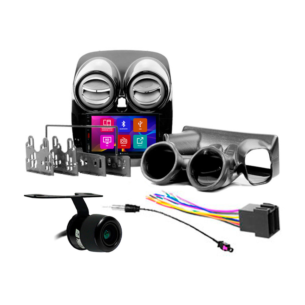 Kit Multimidia 7 Pol Grand Siena 2012 13 14 A 18 19 2020 Android Auto Carplay Qa+ 2 Din Black Piano Duto Ar Espelhamento em Oferta na Shopee