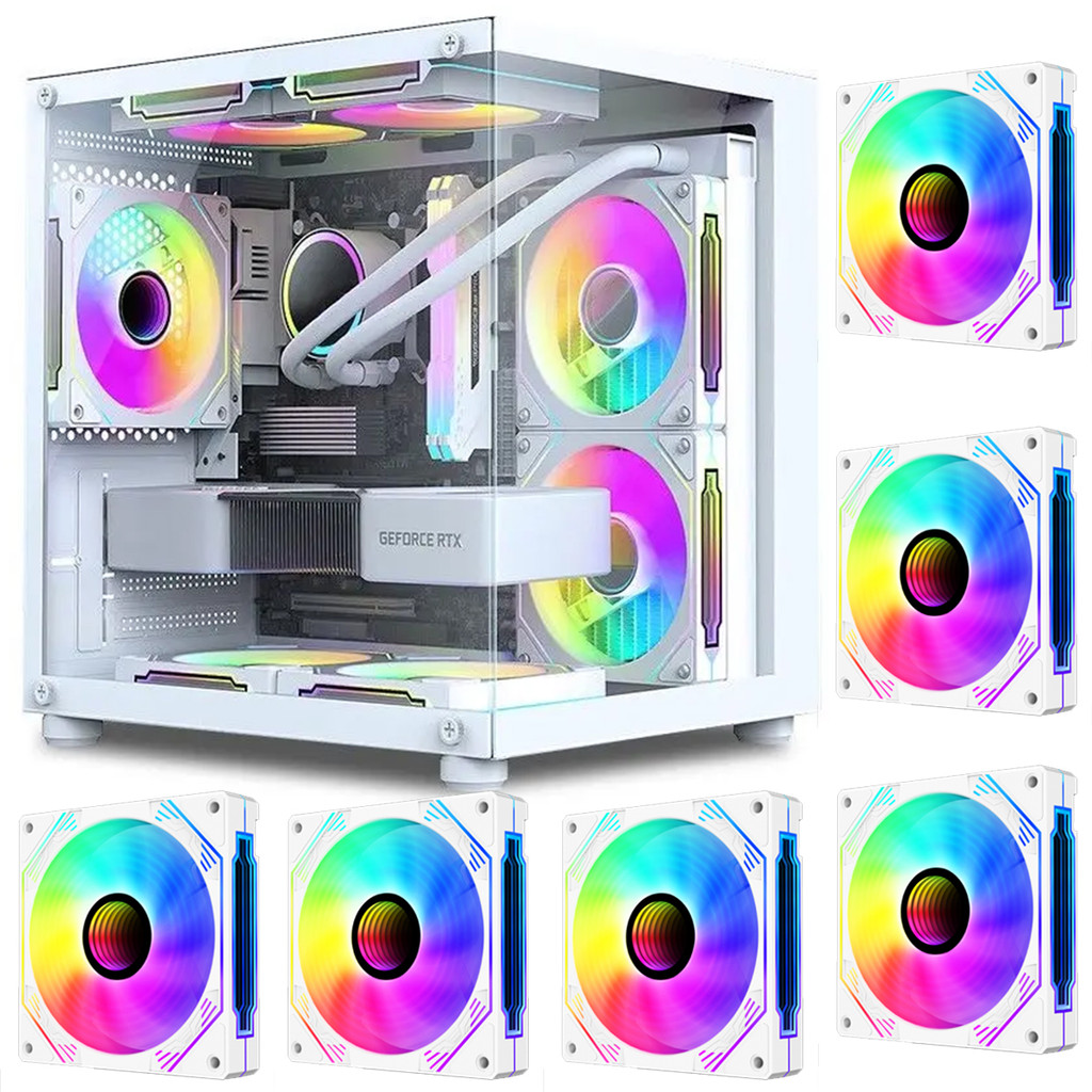 Gabinete Gamer  Aquário em Vidro Com 6 Fans RGB GB1797