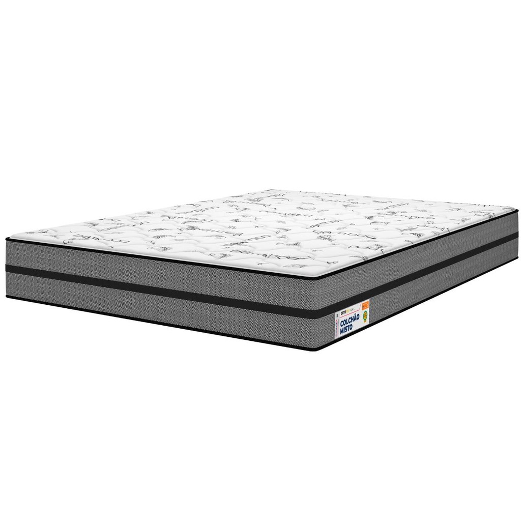 Colchão Casal Ortopédico D45 Extra Firme 138x188x18cm Plumatex Ortovip Antiácaros Hipoalergênico