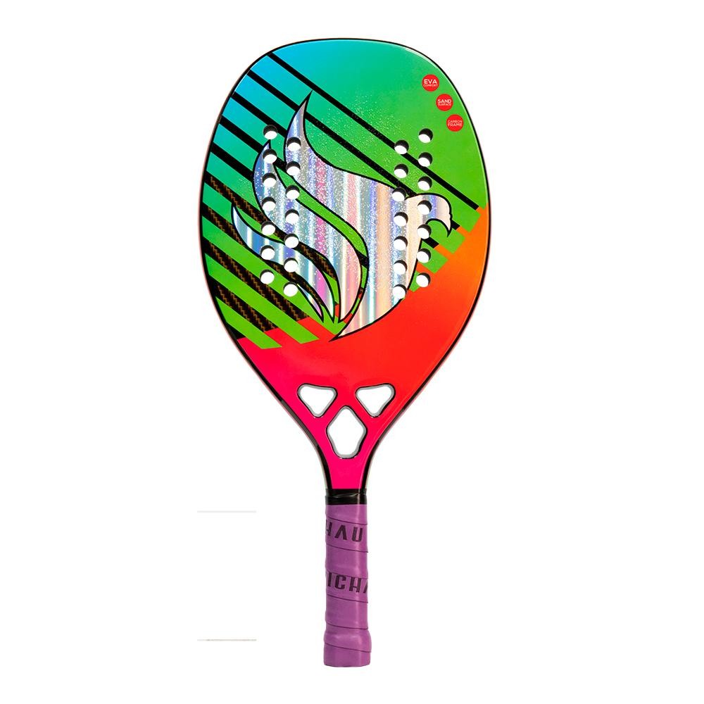 Kit Raquete De Beach Tennis Pichau Sunrise California Face 18k Carbon + Kit Bolas de Beach Tennis Pichau, Com 3 Unidades · foto 2
