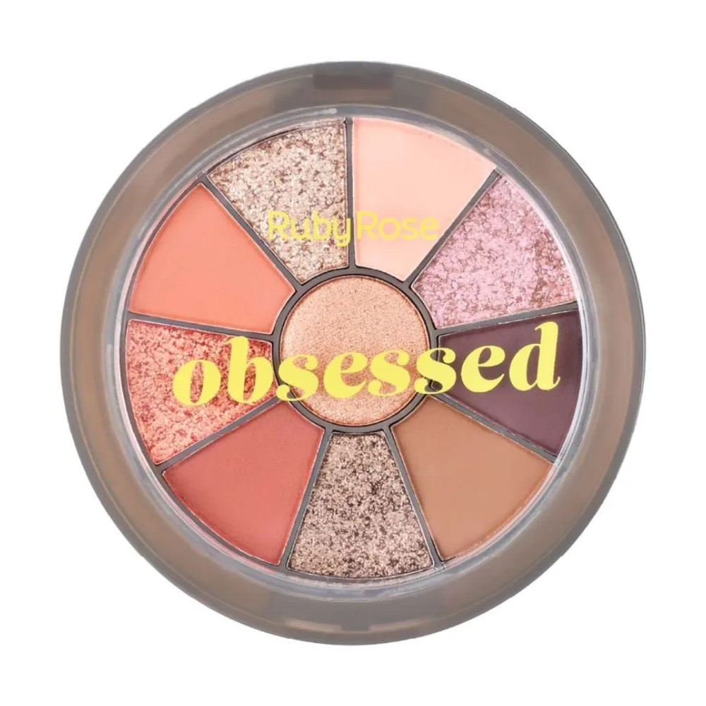 Paleta de Sombra e Iluminador Ruby Rose Obsessed - Beauty