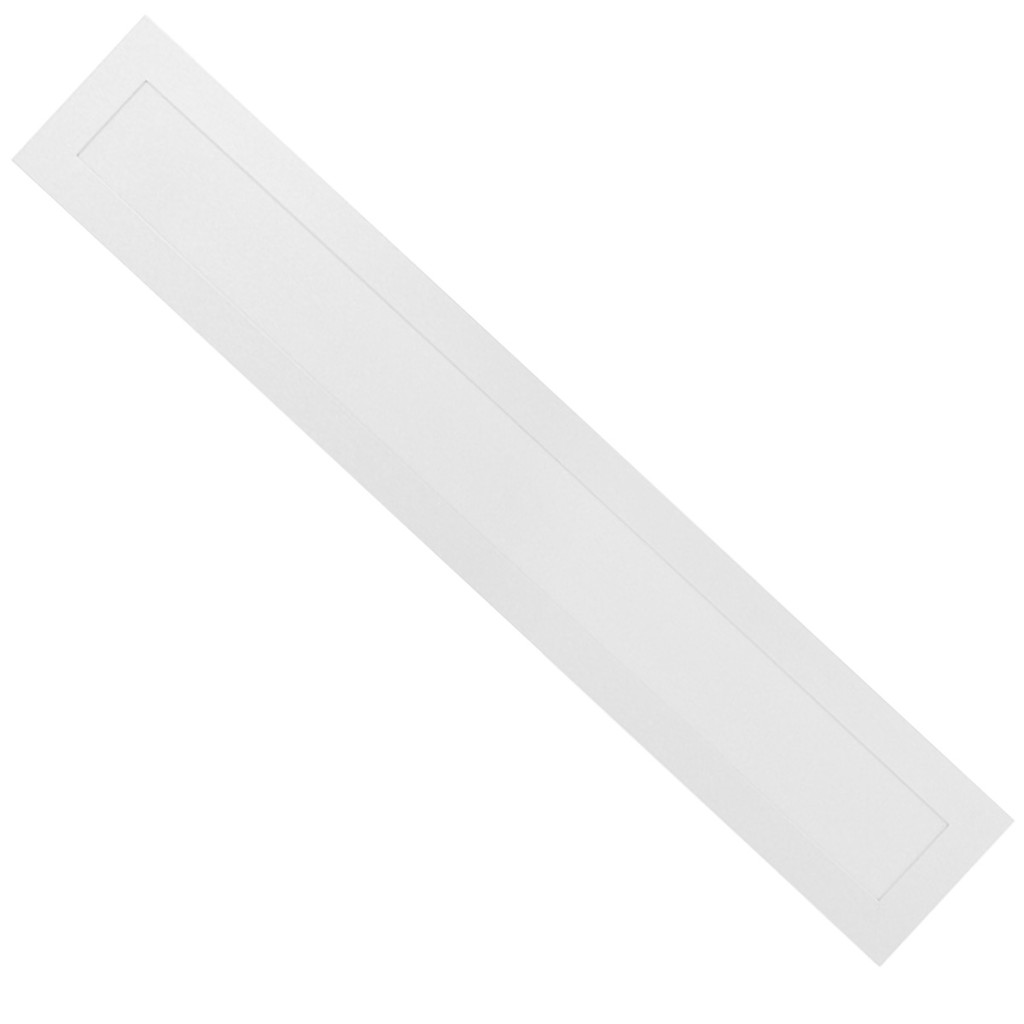 Painel Plafon LED Foxlux 36W Sobrepor 120x10cm 4000K Branco Para Escritórios, Salas e Corredores