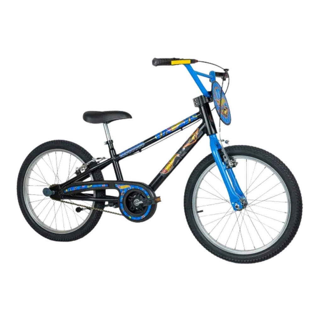 Bicicleta Infantil Aro 20 Hot Wheels Mattel Nathor com Freios V-Brake - 101370160000 em Oferta na Shopee