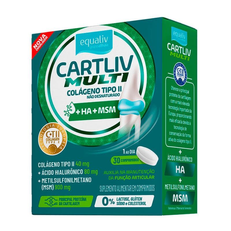 Suplemento Alimentar Equaliv Cartliv Multi 30 Comprimidos em Oferta na Shopee