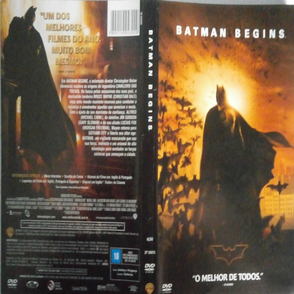 DVD BATMAN BEGINS - DVD ORIGINAL editora CHRISTOPHER NOLAN