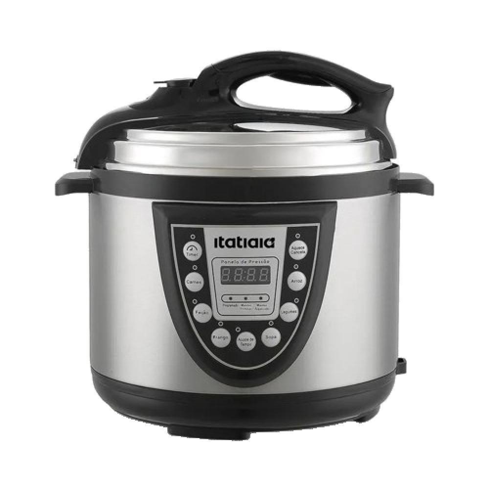 Panela De Pressão Elétrica Midi 220V 500W Inox Itatiaia 5L em Oferta na Shopee