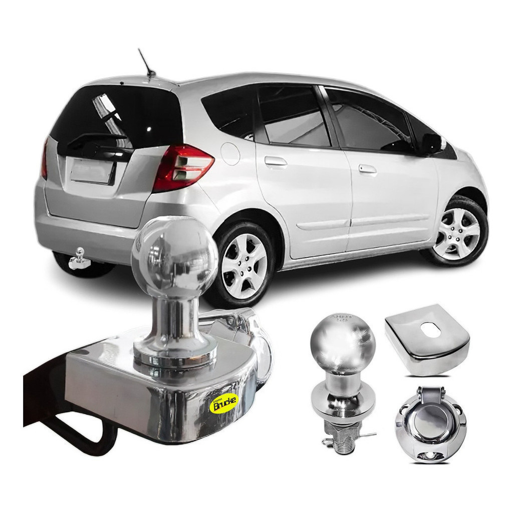 Engate Fixo Honda Fit 2009 2010 2012 2013 2014 700kg Brucke de reforçado bOM