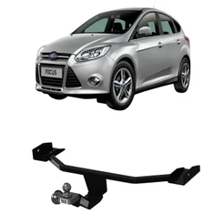 Engate Reboque Fixo Focus Hatch 2014 A 2019 Cap Carga 400kg Aco Resistente Inmetro tOP