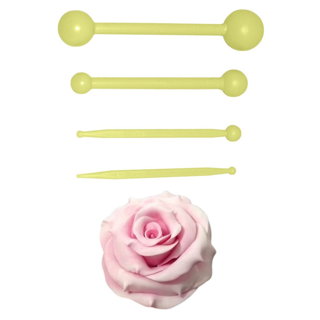Jogo de Estecas Boleadoras II Cód. 2 c/4 pcs  BlueStar Artesanato Confeitaria Modelagem de Biscuit