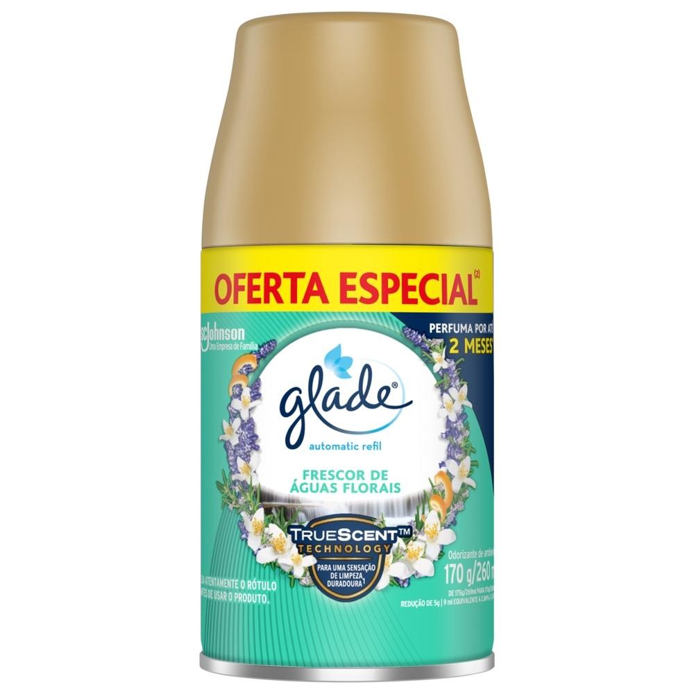 Refil Odorizador de Ambiente Glade Águas Florais Automatic 260ml em Oferta na Shopee