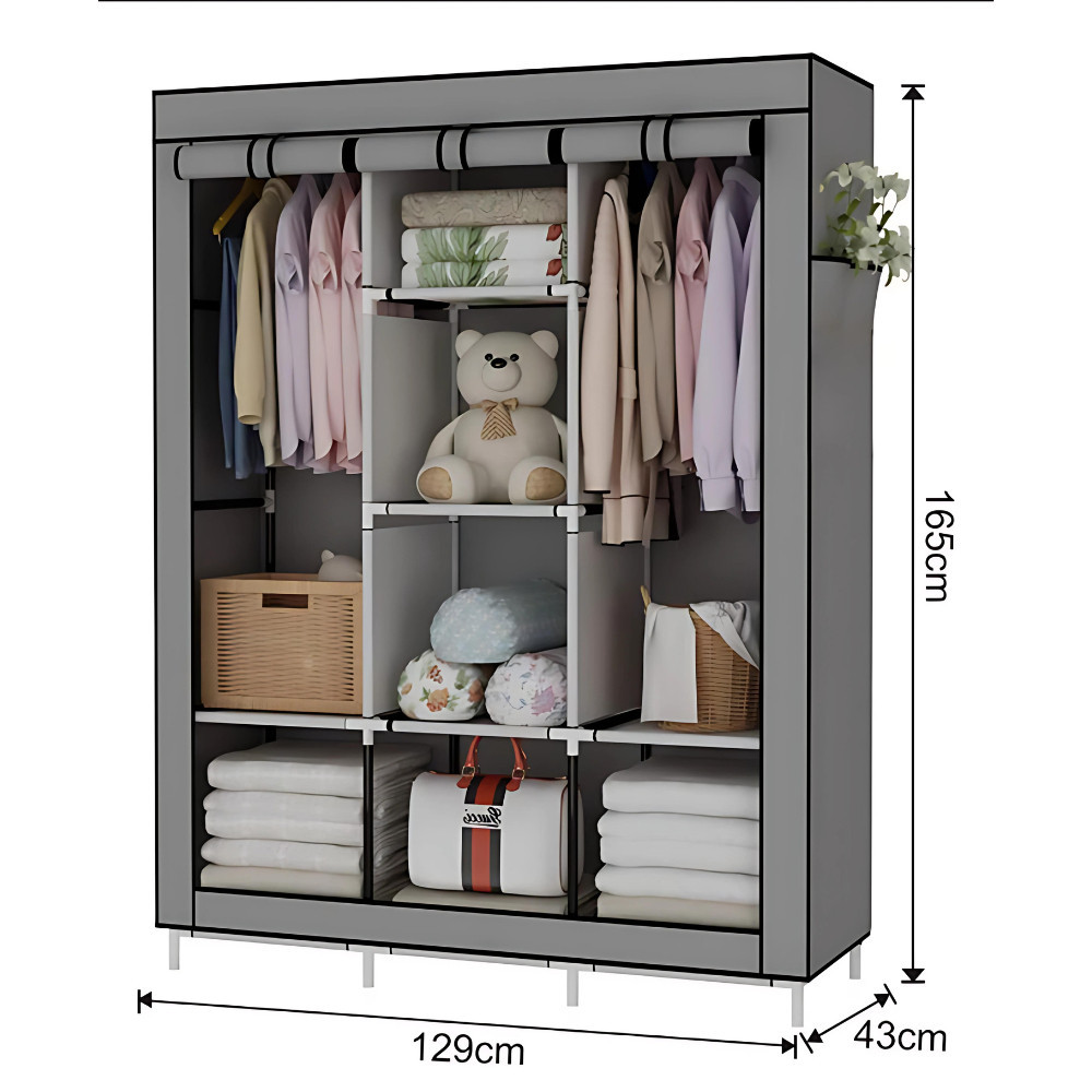 Guarda Roupa Dobrável Organizador De Roupa Armário Grande