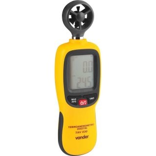Termoanemômetro Digital Vonder TAV 030 Medidor Velocidade do Ar Temperatura °C/°F Portátil