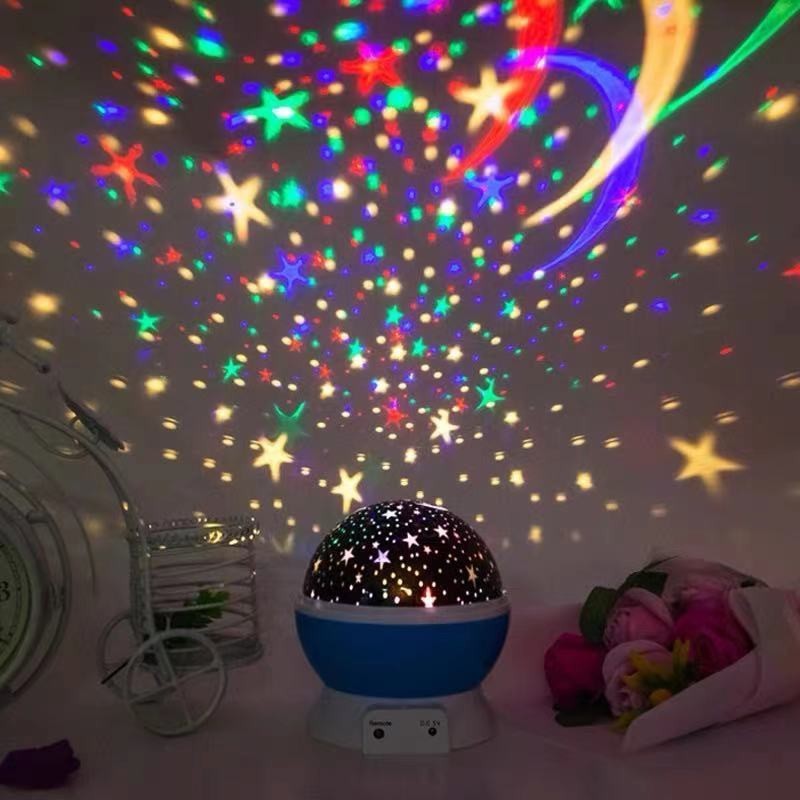 Abajur Infantil Luminária Luz De Estrela Giratório Projetor Luzes no Teto Galaxia Estrelas Abaju quarto Criança Festas
