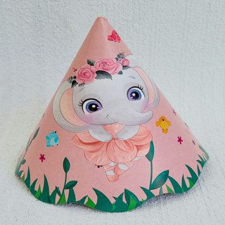 CHAPEU DE ANIVERSÁRIO ELEFANTINHA C/8 em Oferta na Shopee