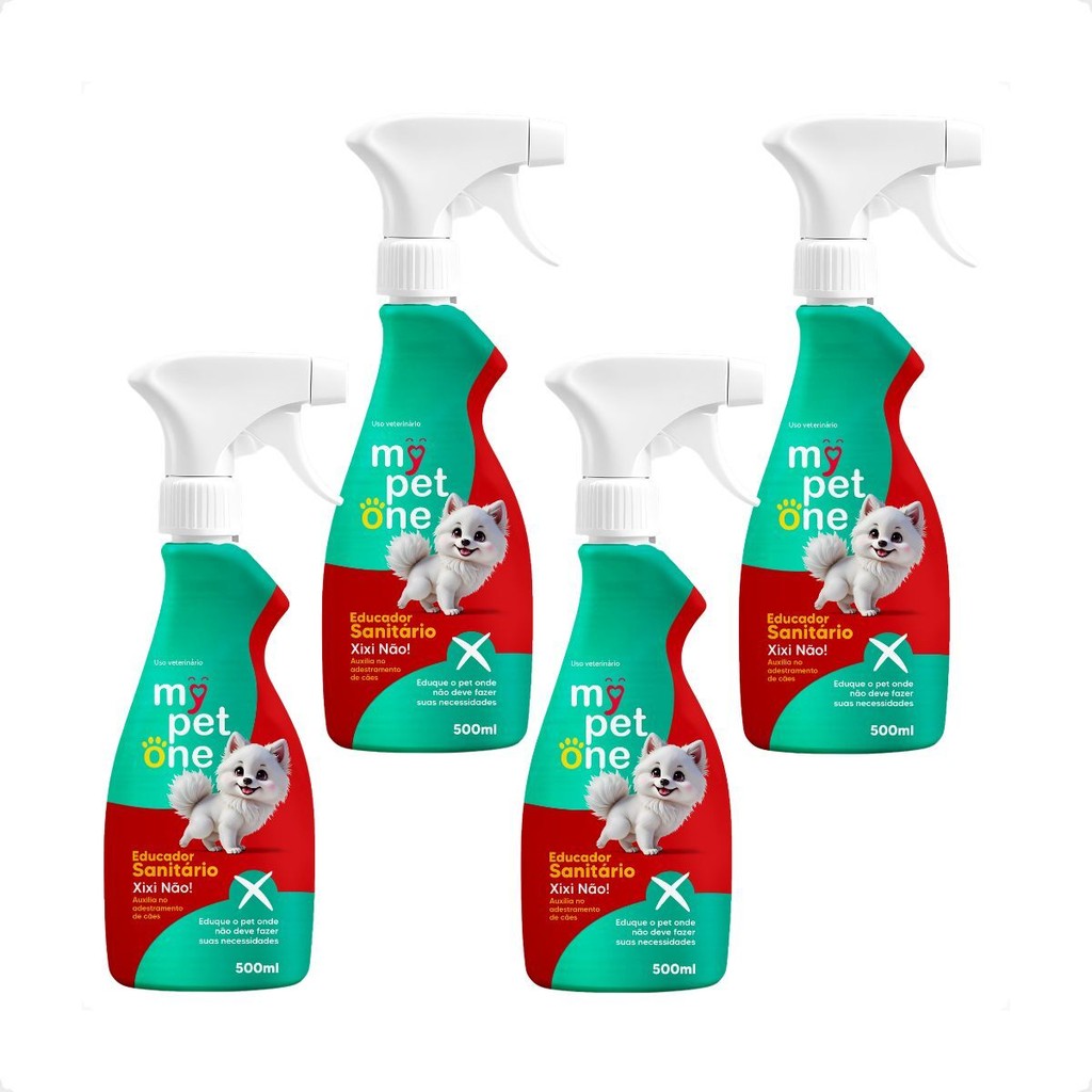 Kit 4 Educador Sanitário Xixi Não Mypetone - 500mL - Pets