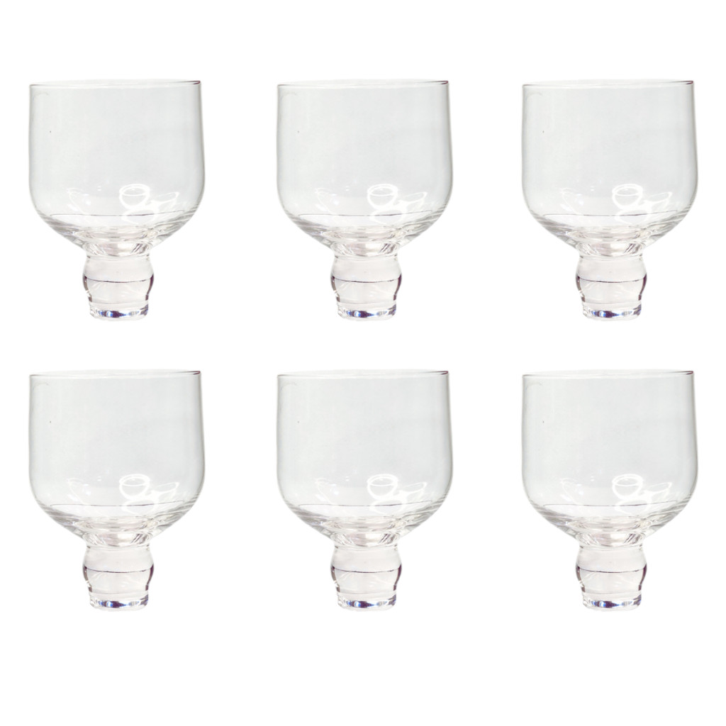 Jogo Copo De Cristal Taça Luxuoso Transparente 351Ml C/6 Un.
