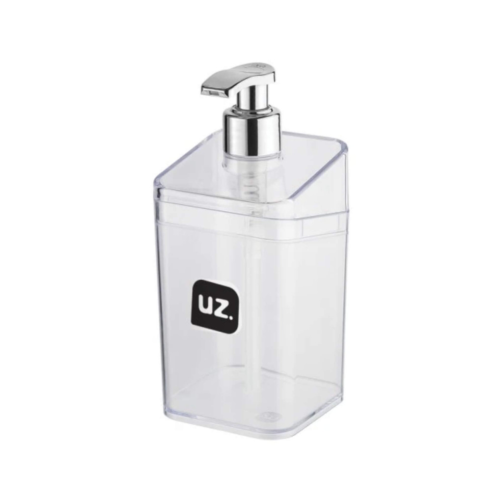 Porta Sabonete Líquido Slim Translúcido Transparente UZ Utilidades - UZ540-TR