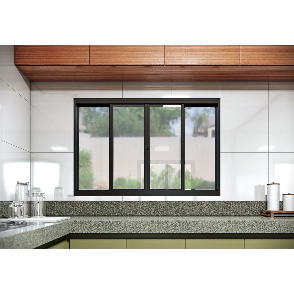 Janela de Aço de Correr Central 4 Folhas 100x120cm Aço Pronto Riobras em Oferta na Shopee