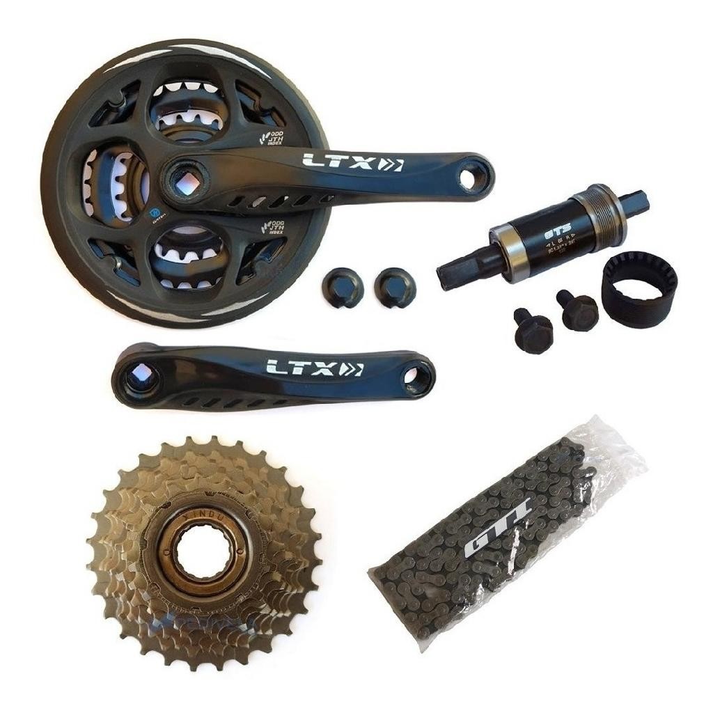 Pe De Vela Ltx Tipo Shimano Eixo Centro Corrente Catraca Gts