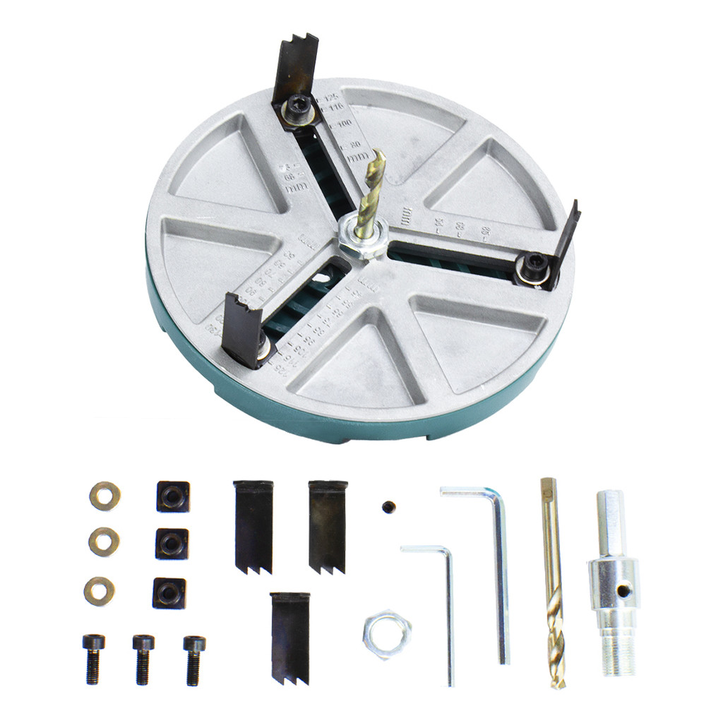 Serra Copo Circular Ajustável Gesso Madeira Drywall 45-130mm Universal em Oferta na Shopee