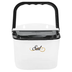 Saleiro Premier com Alça 1 Kg para Mantimentos e Alimentos Cozinha Organizada Prático e Funcional